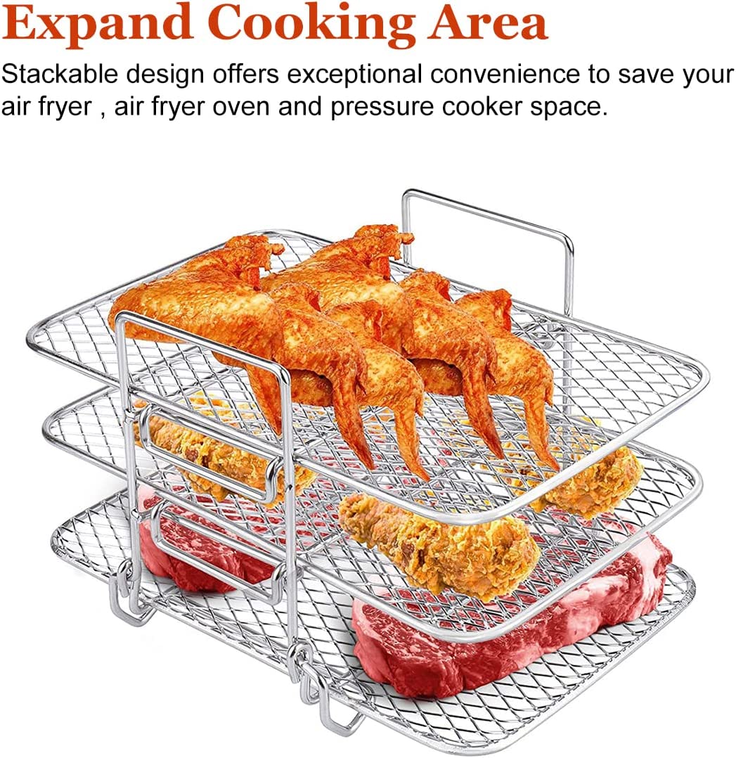 Double Basket Air Fryers Rack-2