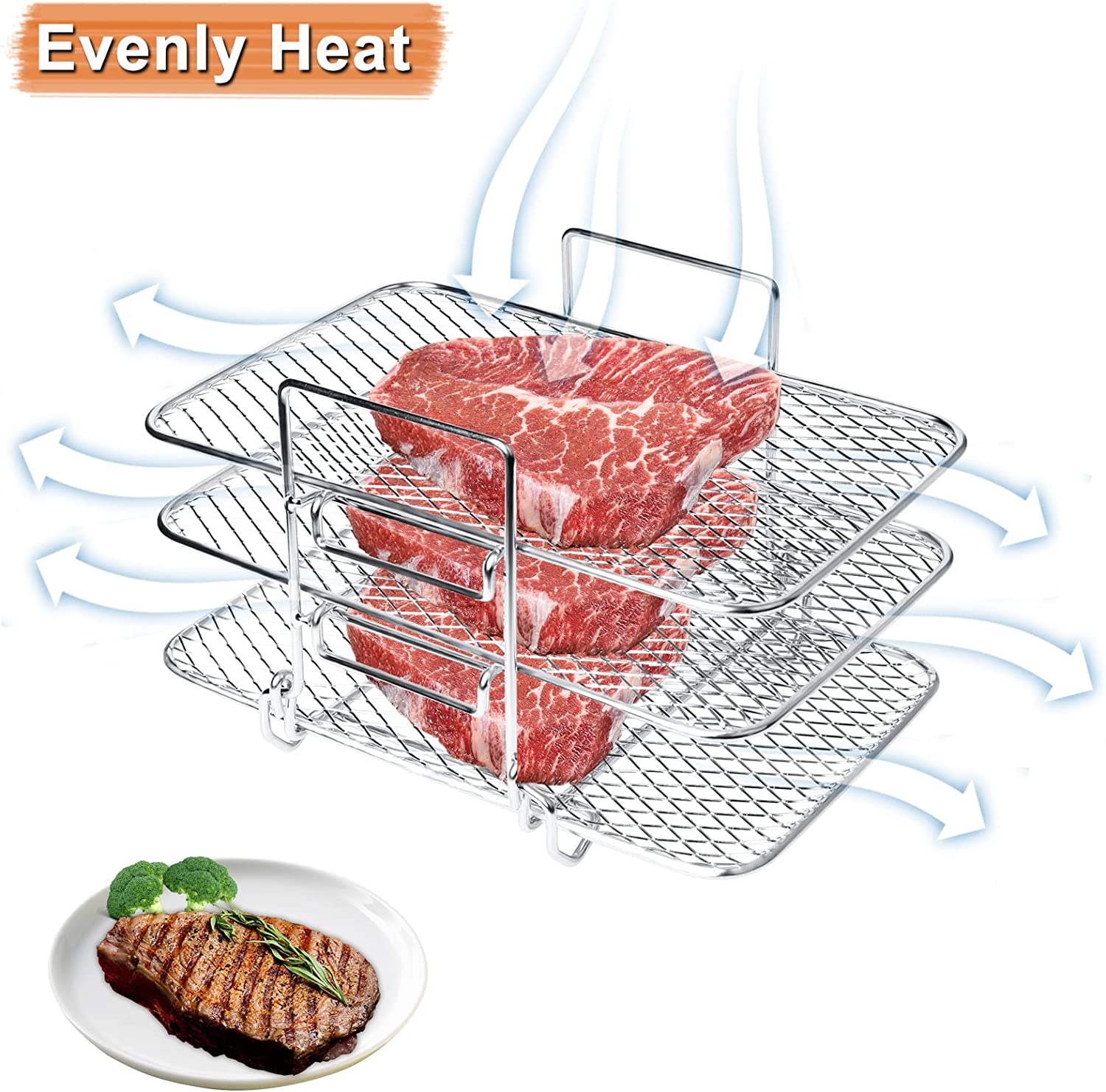 Double Basket Air Fryers Rack-6