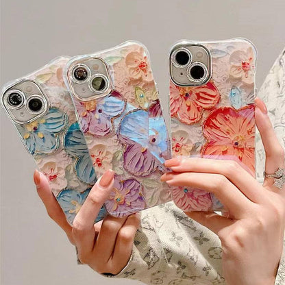 🔥Limited Time 40% OFF🔥Cute Oil Painting Flowers Phone Case Set for iPhone Series