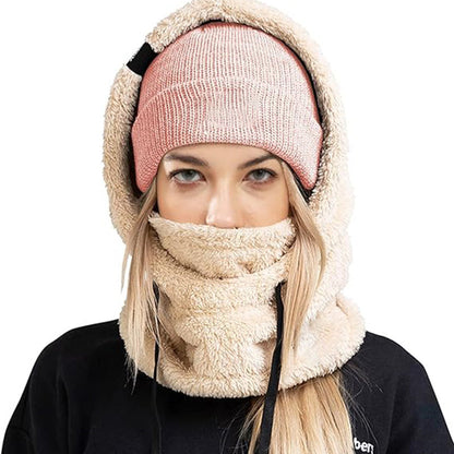 🔥Early Winter Discount-49% OFF⏰Unisex Warm Ski Hooded Scarf ☃️☃️