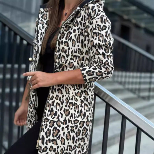 🌷Limited Time 50% OFF💞Women's Trendy Zebra & Leopard Pattern Coat